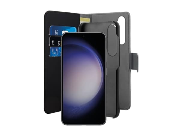 PURO PUSOGS24BOOKC3BLK, Lompakkokotelo, Samsung, Galaxy S24, 15,8 cm (6,2"), Musta, Harmaa