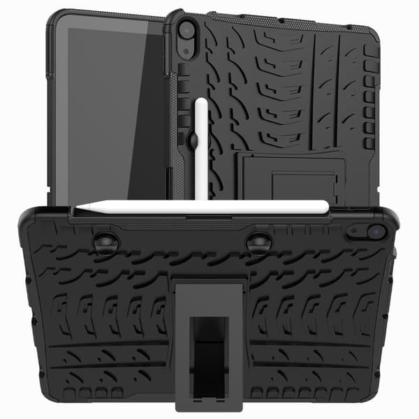 Hybridskal iPad Air 10.9 5th Gen (2022) Med Pencil-hållare Svart