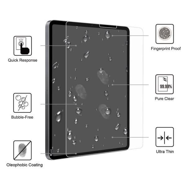 iPad Air 10.9 5th Gen (2022) Skärmskydd Härdat Glas 0.3mm