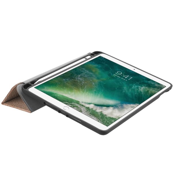 iPad 9.7 6th Gen (2018) Fodral Tri-Fold Med Pencil-hållare Rosa