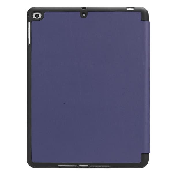iPad 9.7 6th Gen (2018) Fodral Tri-Fold Med Pencil-hållare Blå