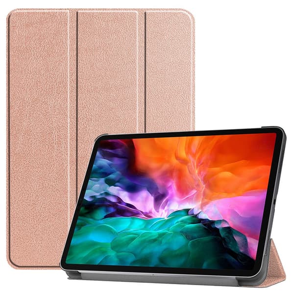 iPad Pro 12.9 6th Gen (2022) Fodral Tri-fold Rosa