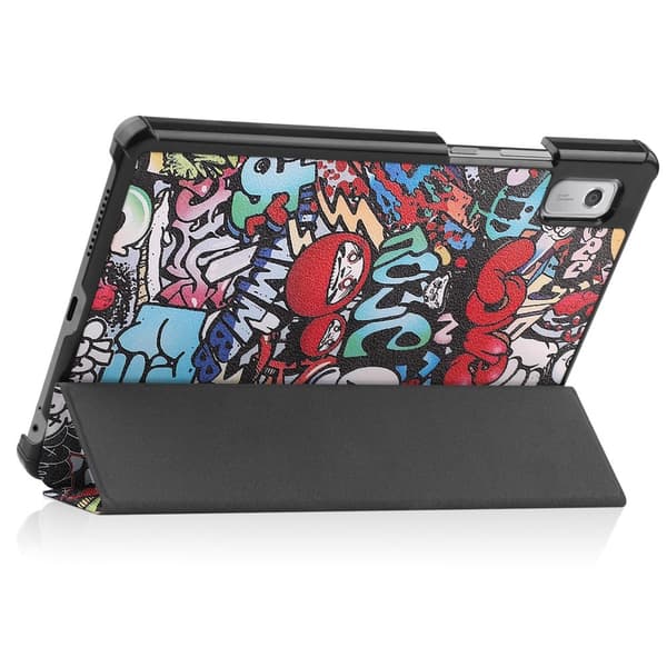 Trifoldbart deksel til Lenovo Tab M9 - Graffiti