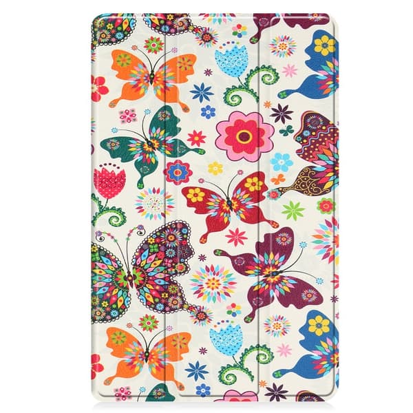 Til Lenovo Tab M9 Trifoldet Stativdæksel - Butterflies