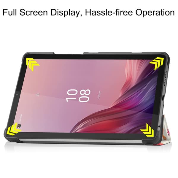 Til Lenovo Tab M9 Trifoldet Stativdæksel - Butterflies