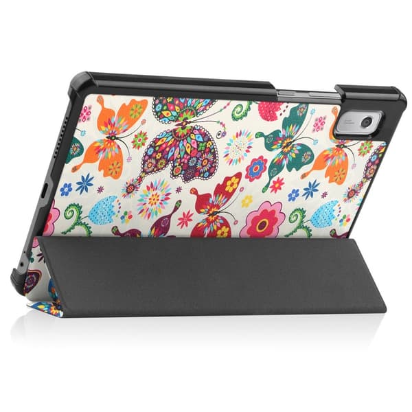 Til Lenovo Tab M9 Trifoldet Stativdæksel - Butterflies
