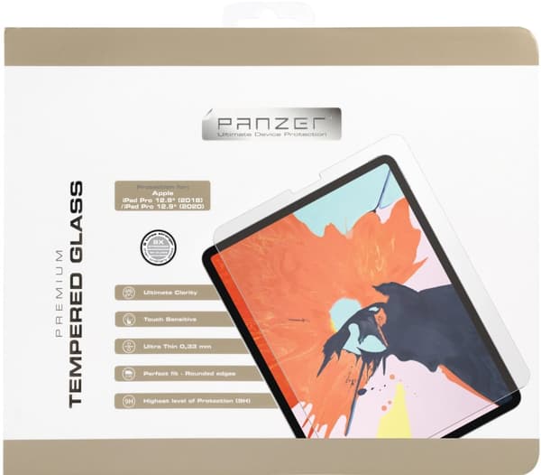 Panzer iPad Pro 12,9" 2018/2020/2021/2022 Herdet glass