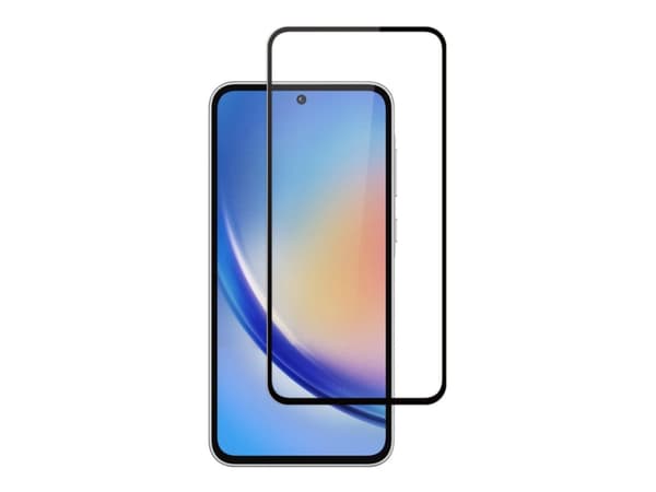 Screenor Premium - Skärmskydd för mobiltelefon - helt fodral - glas - ramfärg svart - för Samsung Galaxy A35, A55