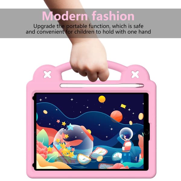 Stöttåligt EVA Skal iPad 10.2 8th Gen (2020) Kickstand Rosa