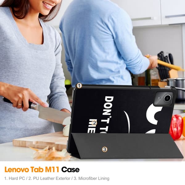 Lenovo Tab M11 Fodral Tri-fold Don't Touch Me
