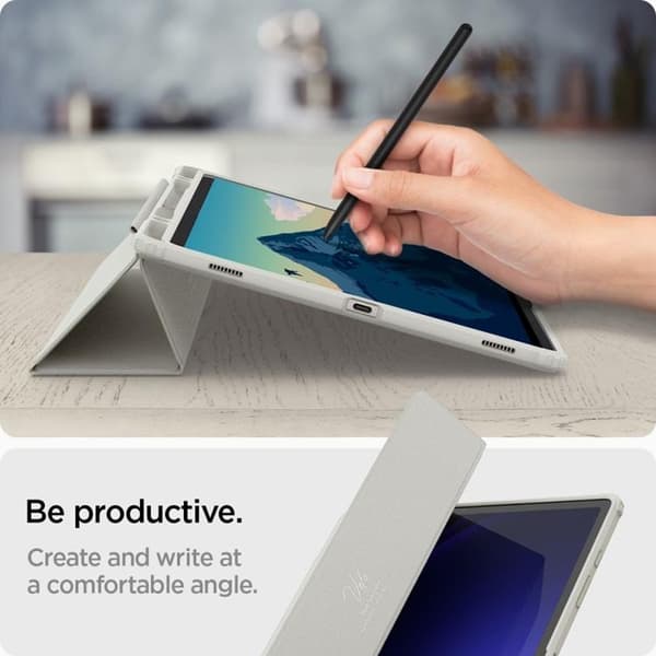 Spigen Galaxy Tab S9 Plus Fodral Ultra Hybrid Pro - Grå