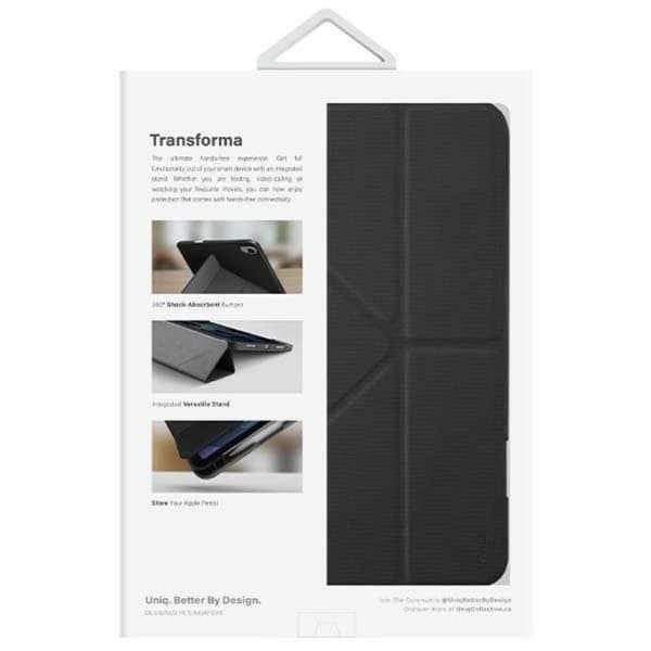 Uniq iPad 10.9 (2022) Fodral Transforma Antimicrobial - Svart