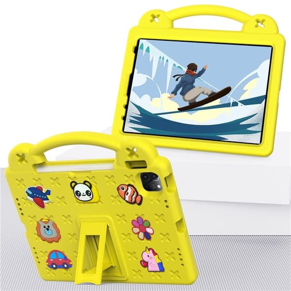 iPad Pro 11 (2018/2020/2021/2022) Skal EVA Kickstand Shockproof - Gul