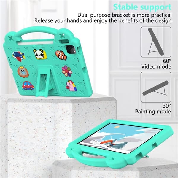 iPad Pro 11 (2018/2020/2021/2022) Skal EVA Kickstand Shockproof - Grön
