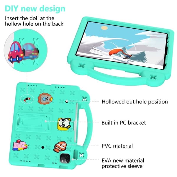 iPad Pro 11 (2018/2020/2021/2022) Skal EVA Kickstand Shockproof - Grön