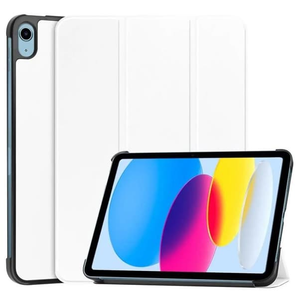 iPad 10.9 (2022) Fodral Vikbart - Vit