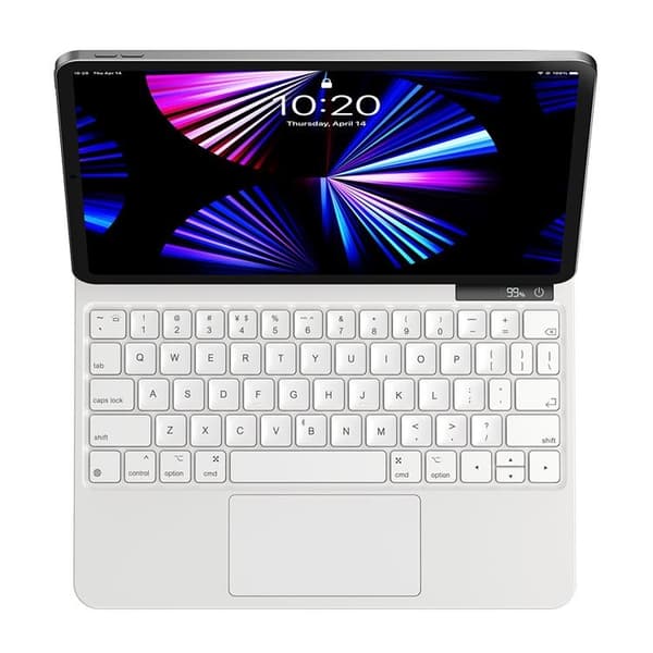 Baseus iPad 10 (2022) English Keyboard Skal Bluetooth - Vit