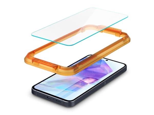 Spigen GLAS.tR AlignMaster, Samsung, Galaxy A55 5G (2024), naarmuuntumaton, läpinäkyvä, 2 kpl