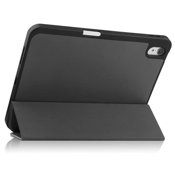 iPad 10.9 10th Gen (2022) Fodral Tri-Fold Med Pencil-hållare Svart