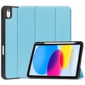 Miniatyrbild 1 av 10: iPad 10.9 10th Gen (2022) Fodral Tri-Fold Med Pencil-hållare Blå