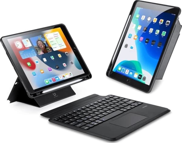 Etui na tablet Dux Ducis Etui z klawiaturą Bluetooth Dux Ducis DK Series do Apple iPad 7/8/9 10.2''/iPad Air 3/iPad Pro 10.5'' (2017) - svart