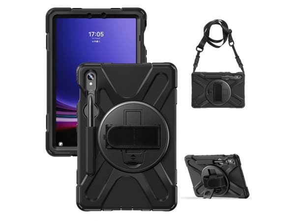 Insmat Ruggered Armor - Baksidedeksel for nettbrett - robust - polykarbonat, gummi - for Samsung Galaxy Tab S9 FE