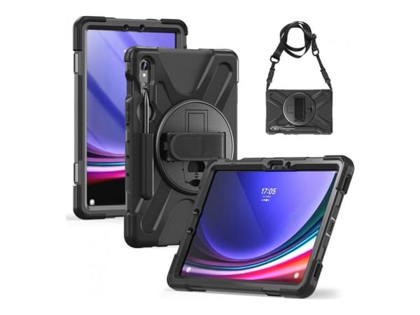 Insmat Ruggered Armor - Baksidedeksel for nettbrett - robust - polykarbonat, gummi - for Samsung Galaxy Tab S9 FE