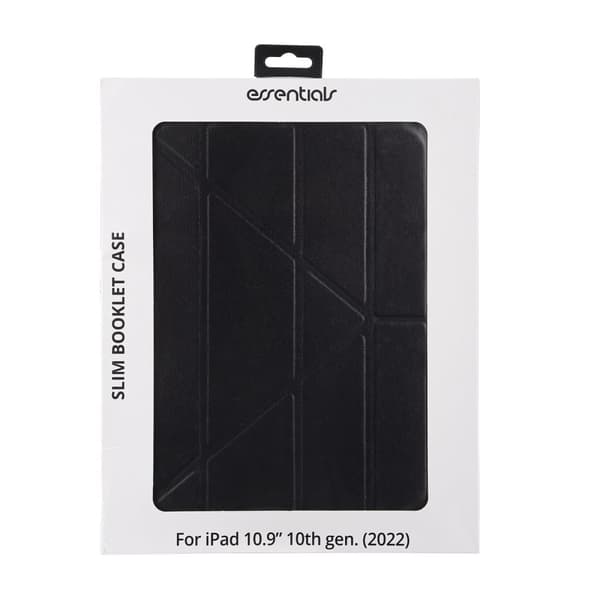 Essentials iPad 10.9" 2022 Booklet case, Black