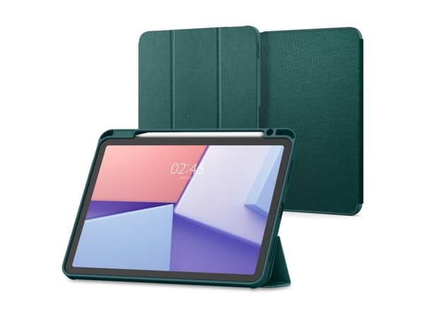 Spigen Urban Fit iPad Air 11 2024 Case Midnight Green, Folio, Apple, iPad Air 11-inch 2024, 27.9 cm (11")