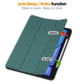 Miniatyrbild 6 av 6: Till iPad Air 13 (2024) Slim fit tri-fold fodral Pennfack - Grön