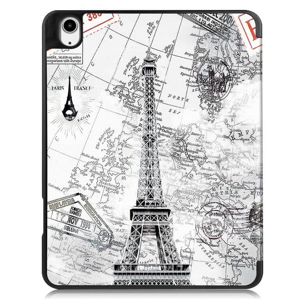Til iPad Air 13 (2024) Etui Tre-fold Stativ Tablet Cover med Pen Holder - Tower