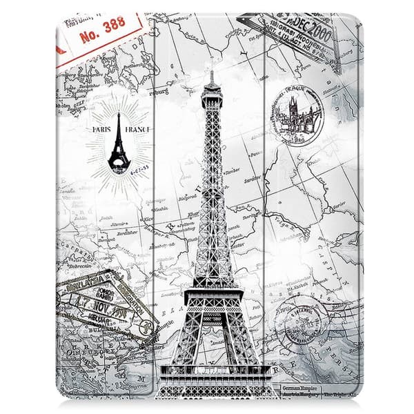Til iPad Air 13 (2024) Etui Tre-fold Stativ Tablet Cover med Pen Holder - Tower