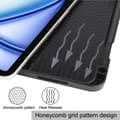Miniatyrbilde 5 av 11: Til iPad Air 11 (2024) Slim Fit Trifoldbart deksel Pennerom - RoseGold