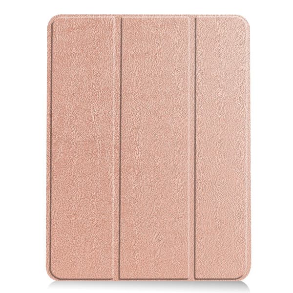 Til iPad Air 11 (2024) Slim Fit Trifoldbart deksel Pennerom - RoseGold