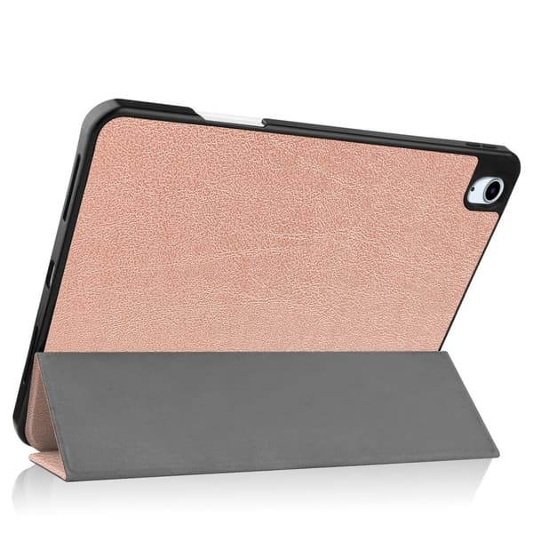 Til iPad Air 11 (2024) Slim Fit Trifoldbart deksel Pennerom - RoseGold