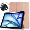 Miniatyrbilde 1 av 11: Til iPad Air 11 (2024) Slim Fit Trifoldbart deksel Pennerom - RoseGold
