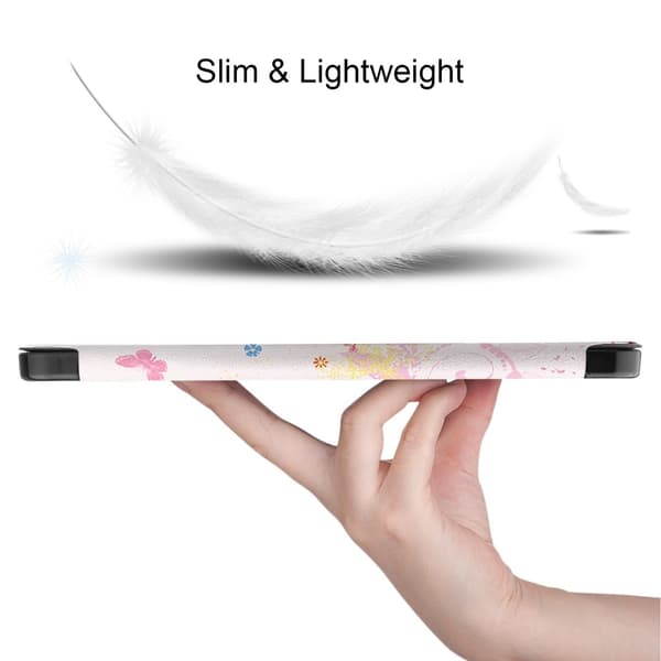 Til iPad Air 11 (2024) Etui Tre-fold Stativ Tablet Cover med Pen Holder - Girl