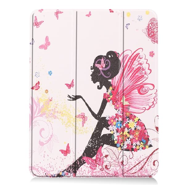 Til iPad Air 11 (2024) Etui Tre-fold Stativ Tablet Cover med Pen Holder - Girl
