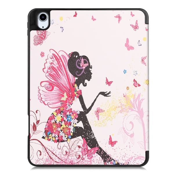 Til iPad Air 11 (2024) Etui Tre-fold Stativ Tablet Cover med Pen Holder - Girl