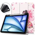 Miniatyrbillede 1 af 8: Til iPad Air 11 (2024) Etui Tre-fold Stativ Tablet Cover med Pen Holder - Girl