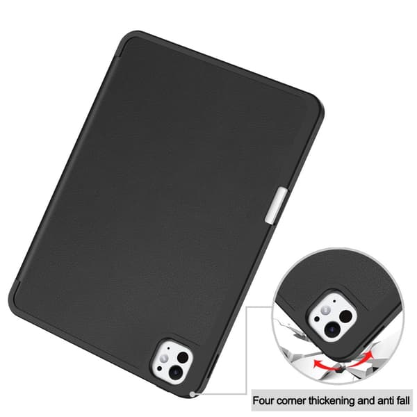 Till iPad Pro 11 (2024) Slim fit tri-fold fodral Pennfack - Svart