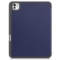 Miniatyrbild 3 av 6: Till iPad Pro 11 (2024) Slim fit tri-fold fodral Pennfack - MörkBlå