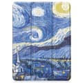 Miniatyrbillede 4 af 5: Til iPad Pro 11 (2024) Etui Tre-fold Stativ Tablet Cover med Pen Holder - Painting