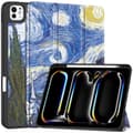 Miniatyrbillede 1 af 5: Til iPad Pro 11 (2024) Etui Tre-fold Stativ Tablet Cover med Pen Holder - Painting