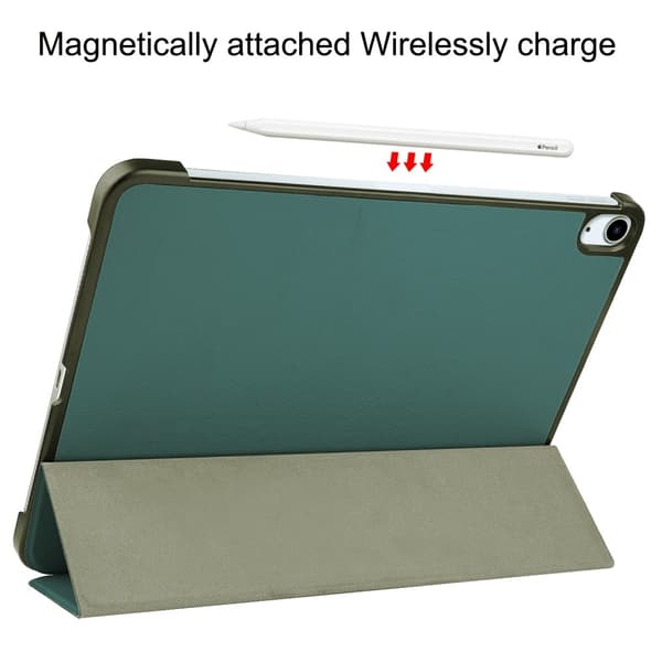 Till iPad Air 11 (2024) Slim fit tri-fold fodral - Grön