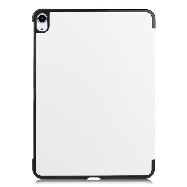 Til iPad Air 11 (2024) Etui Tre-fold Stativ Tablet Cover - Hvid