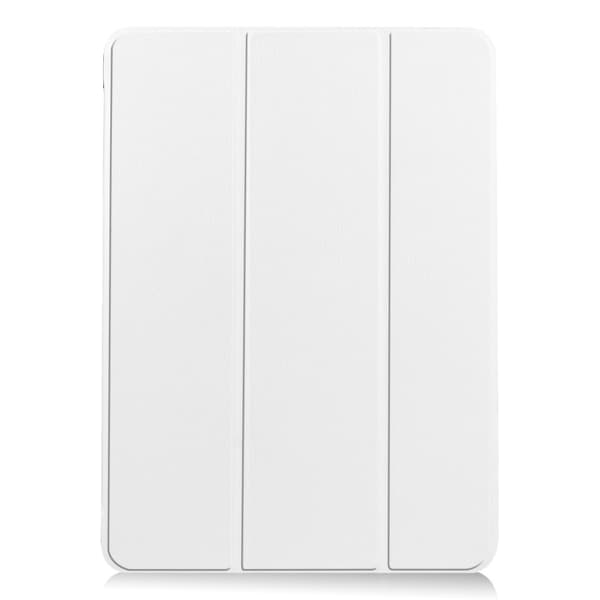 Til iPad Air 11 (2024) Etui Tre-fold Stativ Tablet Cover - Hvid