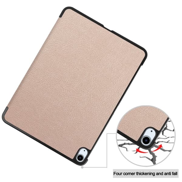 Till iPad Air 11 (2024) Slim fit tri-fold fodral - Guld