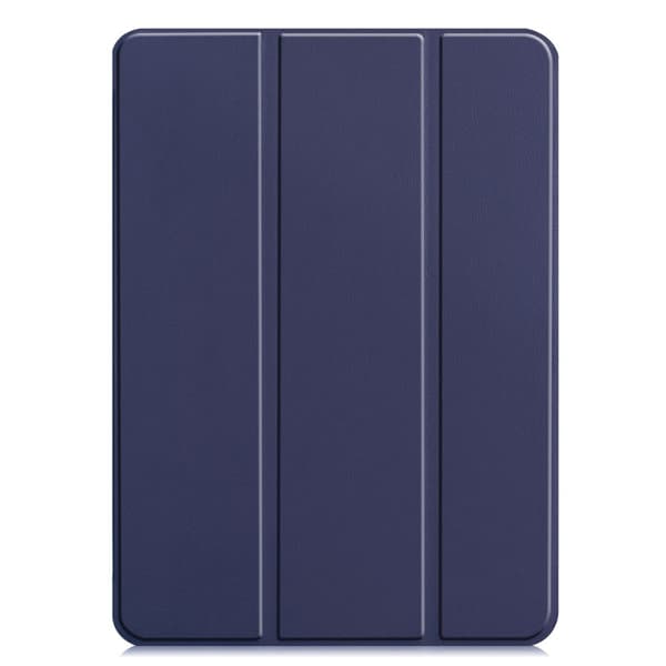 Til iPad Pro 11 (2024) Etui Tre-fold Stativ Tablet Cover - MørkBlå