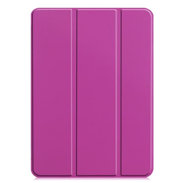 Til iPad Pro 11 (2024) Etui Tre-fold Stativ Tablet Cover - Lilla